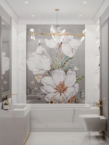 Интерьер ванной в современном стиле смотреть на Basicdecor