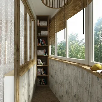 Интерьер с окном и балконом в современном стиле смотреть на Basicdecor