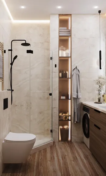 Интерьер ванной  смотреть на Basicdecor