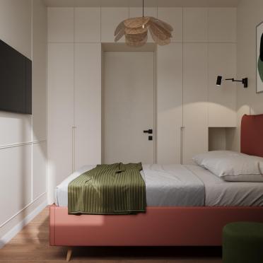 Интерьер спальни cветильниками над кроватью  смотреть на Basicdecor