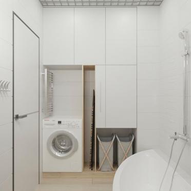 Интерьер ванной с постирочной  смотреть на Basicdecor