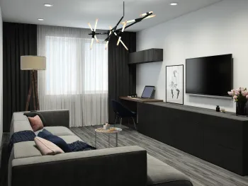 Интерьер гостиной  смотреть на Basicdecor