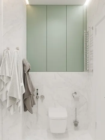 Интерьер ванной в современном стиле смотреть на Basicdecor