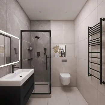 Интерьер ванной  смотреть на Basicdecor