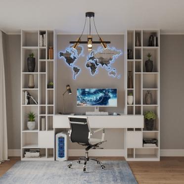 Интерьер c рабочим местом  смотреть на Basicdecor