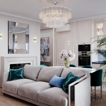 Интерьер гостиной  смотреть на Basicdecor