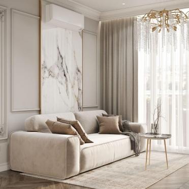 Интерьер гостиной с каретной стяжкой  смотреть на Basicdecor