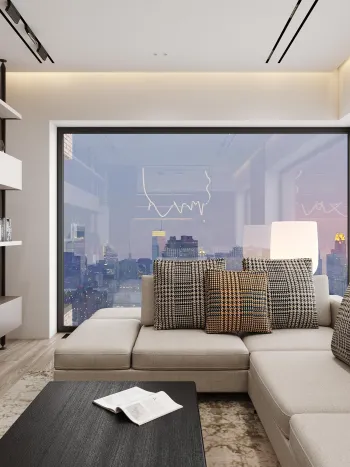 Интерьер гостиной  смотреть на Basicdecor
