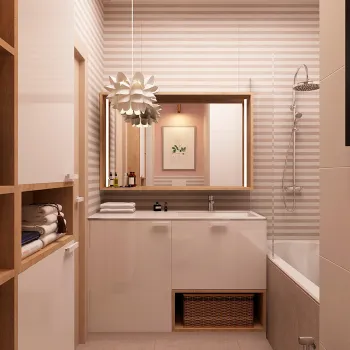 Интерьер ванной в современном стиле смотреть на Basicdecor