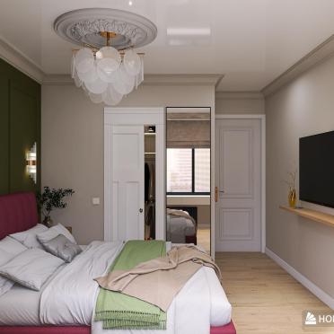 Интерьер спальни cветильниками над кроватью  смотреть на Basicdecor