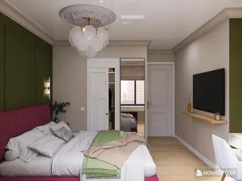 Интерьер спальни cветильниками над кроватью  смотреть на Basicdecor