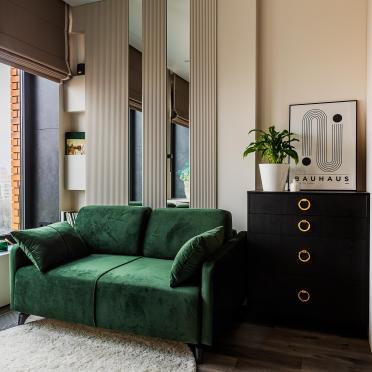 Интерьер гостиной с каретной стяжкой  смотреть на Basicdecor