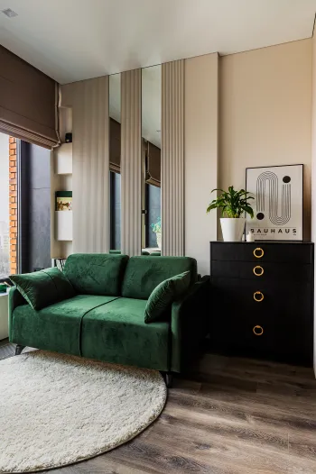 Интерьер гостиной с каретной стяжкой  смотреть на Basicdecor