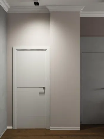 Интерьер прихожей с нишей с подсветкой  смотреть на Basicdecor