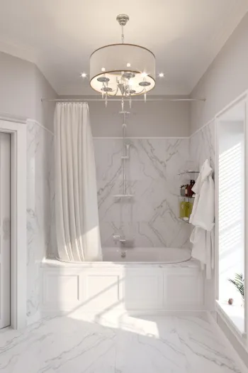 Интерьер ванной в неоклассике смотреть на Basicdecor