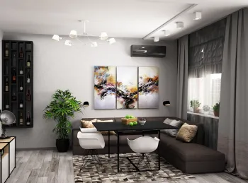 Интерьер гостиной  смотреть на Basicdecor
