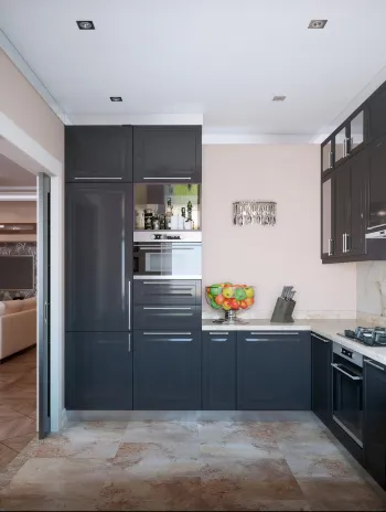 Интерьер кухни с угловой кухней  смотреть на Basicdecor