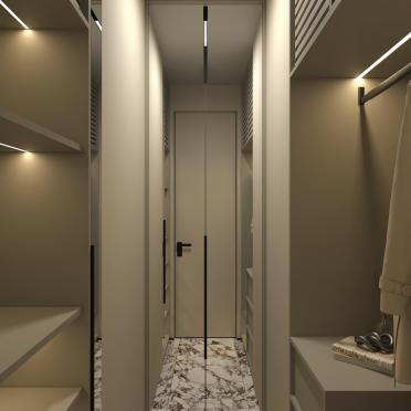 Интерьер коридора cветовыми линиями  смотреть на Basicdecor