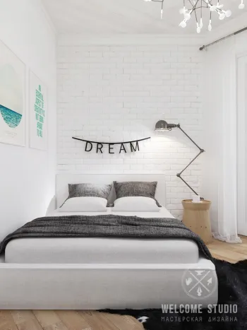 Интерьер спальни в скандинавском стиле смотреть на Basicdecor