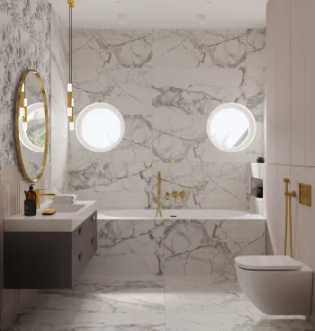 Интерьер ванной  смотреть на Basicdecor