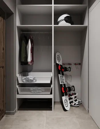 Интерьер гардеробной  смотреть на Basicdecor