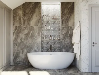 Интерьер ванной в неоклассике смотреть на Basicdecor