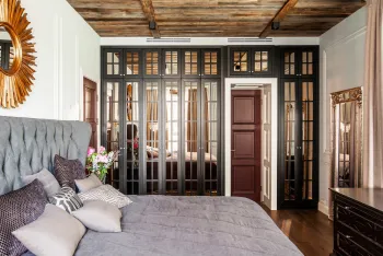 Интерьер спальни в стиле фьюжн смотреть на Basicdecor