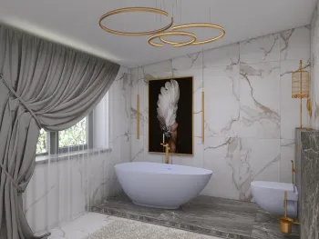 Интерьер ванной  смотреть на Basicdecor