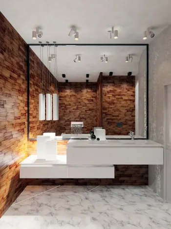 Интерьер ванной  смотреть на Basicdecor