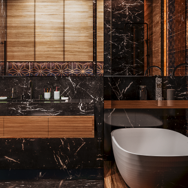 Интерьер ванной  смотреть на Basicdecor