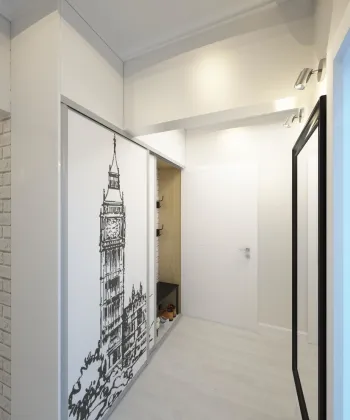 Интерьер с проходной в современном стиле смотреть на Basicdecor