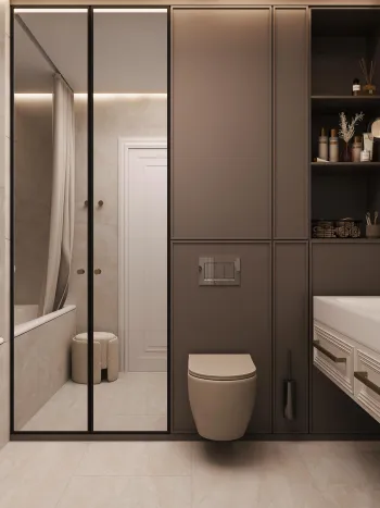 Интерьер ванной  смотреть на Basicdecor