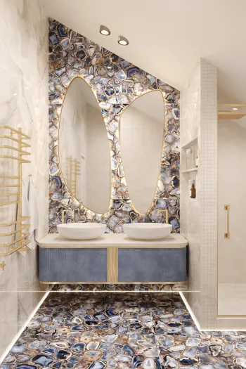 Интерьер ванной в бохо смотреть на Basicdecor