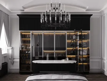 Интерьер гардеробной  смотреть на Basicdecor