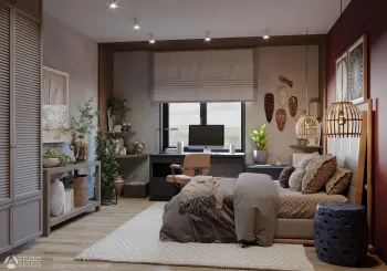 Интерьер спальни в современном стиле и хюгге смотреть на Basicdecor