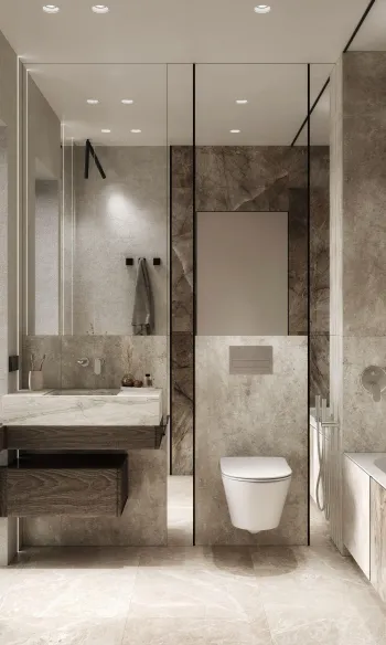 Интерьер ванной  смотреть на Basicdecor