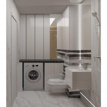 Интерьер ванной с постирочной  смотреть на Basicdecor