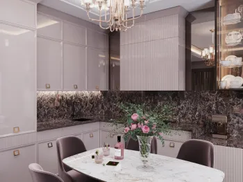 Интерьер кухни с угловой кухней  смотреть на Basicdecor