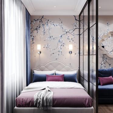 Интерьер спальни cветильниками над кроватью  смотреть на Basicdecor