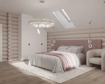 Интерьер детской cветильниками над кроватью  смотреть на Basicdecor