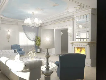 Интерьер гостиной в классическом стиле смотреть на Basicdecor