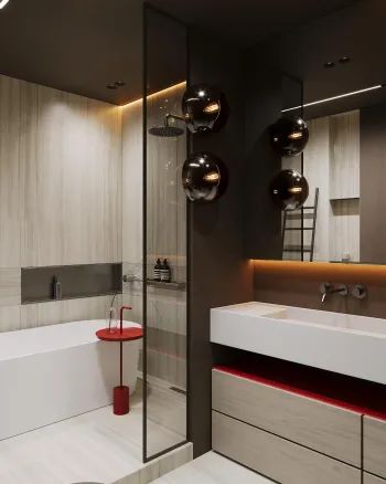 Интерьер ванной  смотреть на Basicdecor