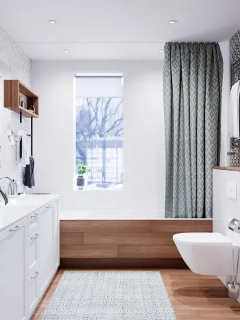 Интерьер ванной в скандинавском стиле смотреть на Basicdecor