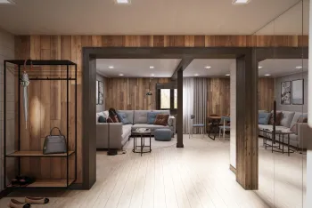 Интерьер прихожей c подсветкой  смотреть на Basicdecor