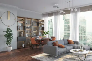 Интерьер гостиной  смотреть на Basicdecor