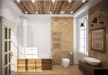 Интерьер ванной в стиле лофт смотреть на Basicdecor