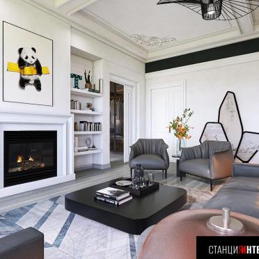 Интерьер гостиной в современном стиле смотреть на Basicdecor