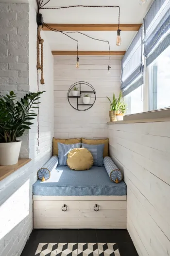 Интерьер балкона с балконом  смотреть на Basicdecor