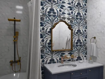 Интерьер ванной  смотреть на Basicdecor