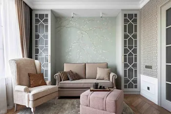 Интерьер гостиной в стиле фьюжн смотреть на Basicdecor